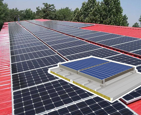 Sì pannello fotovoltaico a 75 mm a prova di fuoco per soluzioni di copertura sostenibili ed ecologiche