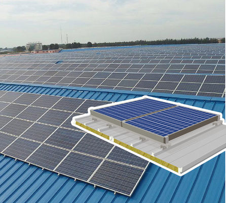 Vetro in PU Larghezza del pannello del tetto fotovoltaico per strutture resistenti alle intemperie