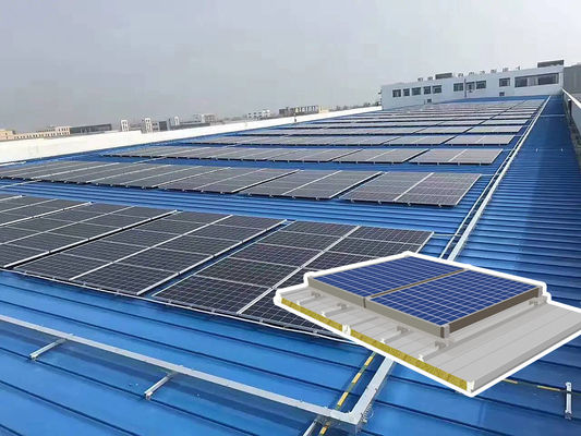 Pannello fotovoltaico per tetto in PU Rock Wool/PU Glass Wool Core con larghezza di 1000 mm e design personalizzabile